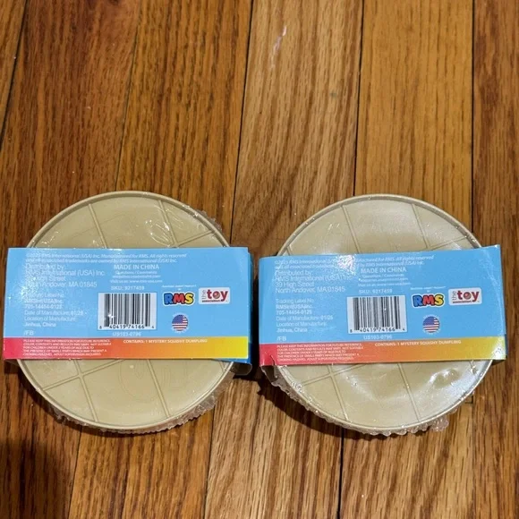 Bun Rainbow Mystery Viral Mystery Dumpling Squishy - Beige (Set of 2) - Picture 4 of 6